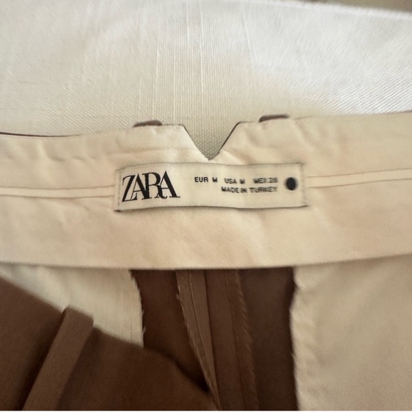 ZARA Trendy Business & Play Woman trousers, Relaxed in milky chocolate 🔥🔥🔥 - Picture 5 of 7